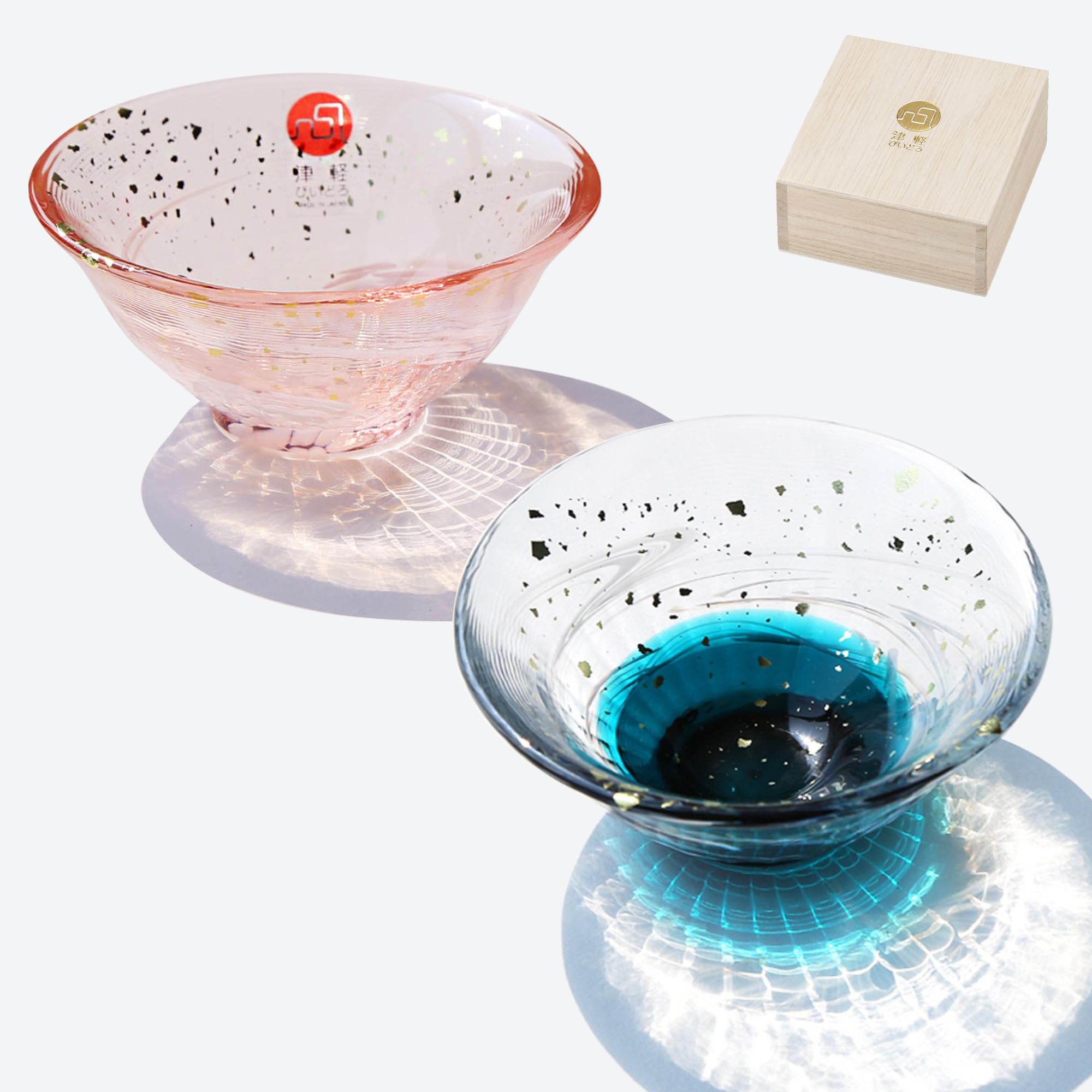 Amazon.co.jp: 金彩盃 爽華 さやか 花霞、初夏、月明 酒器 木